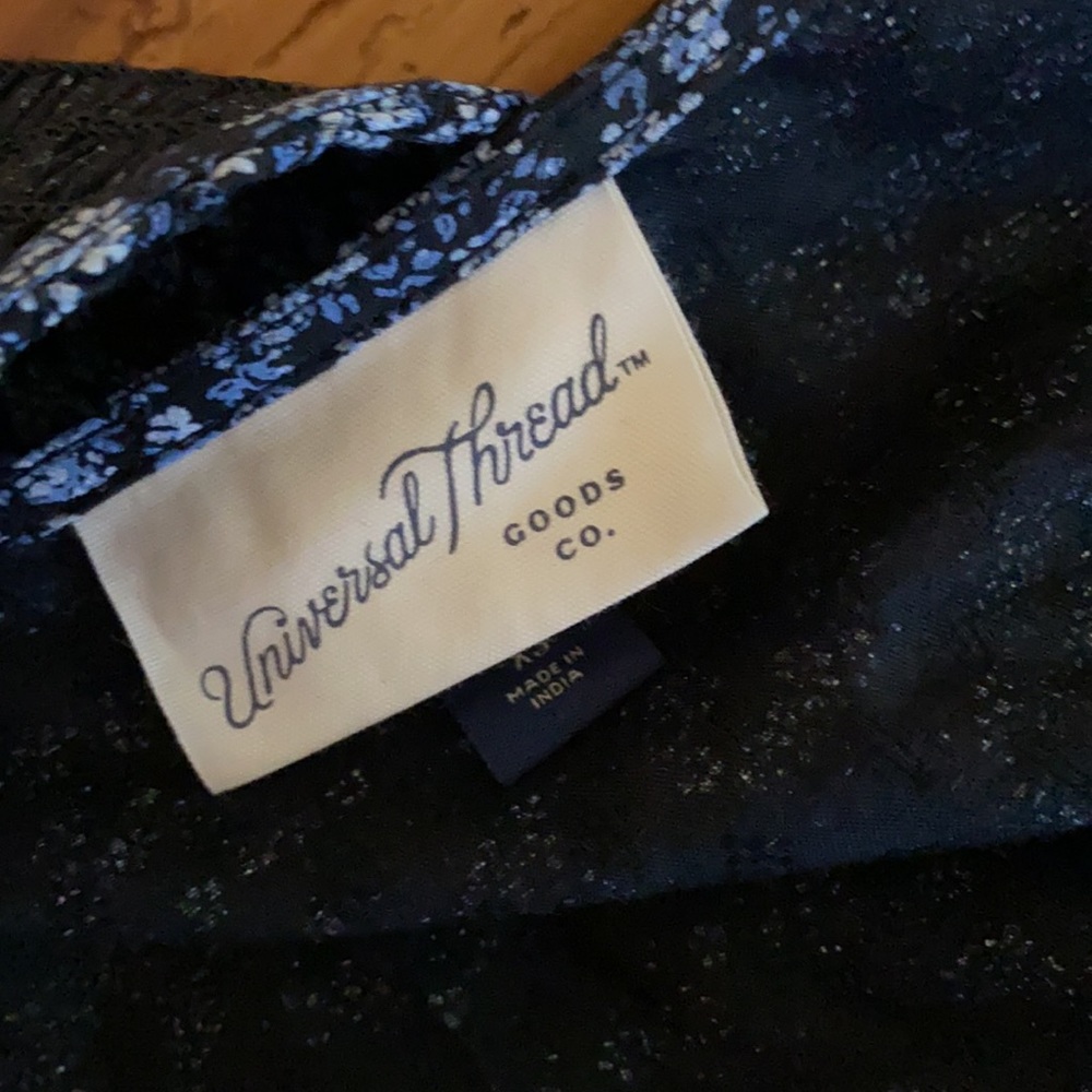 Universal Thread Blue Floral Midi Dress - Picture 4 of 4